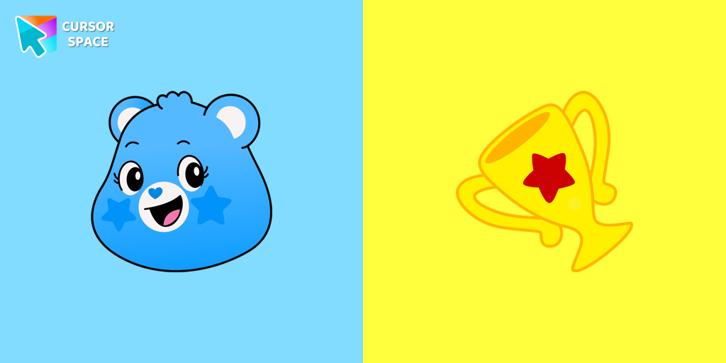 Cursor Champ Bear For Chrome