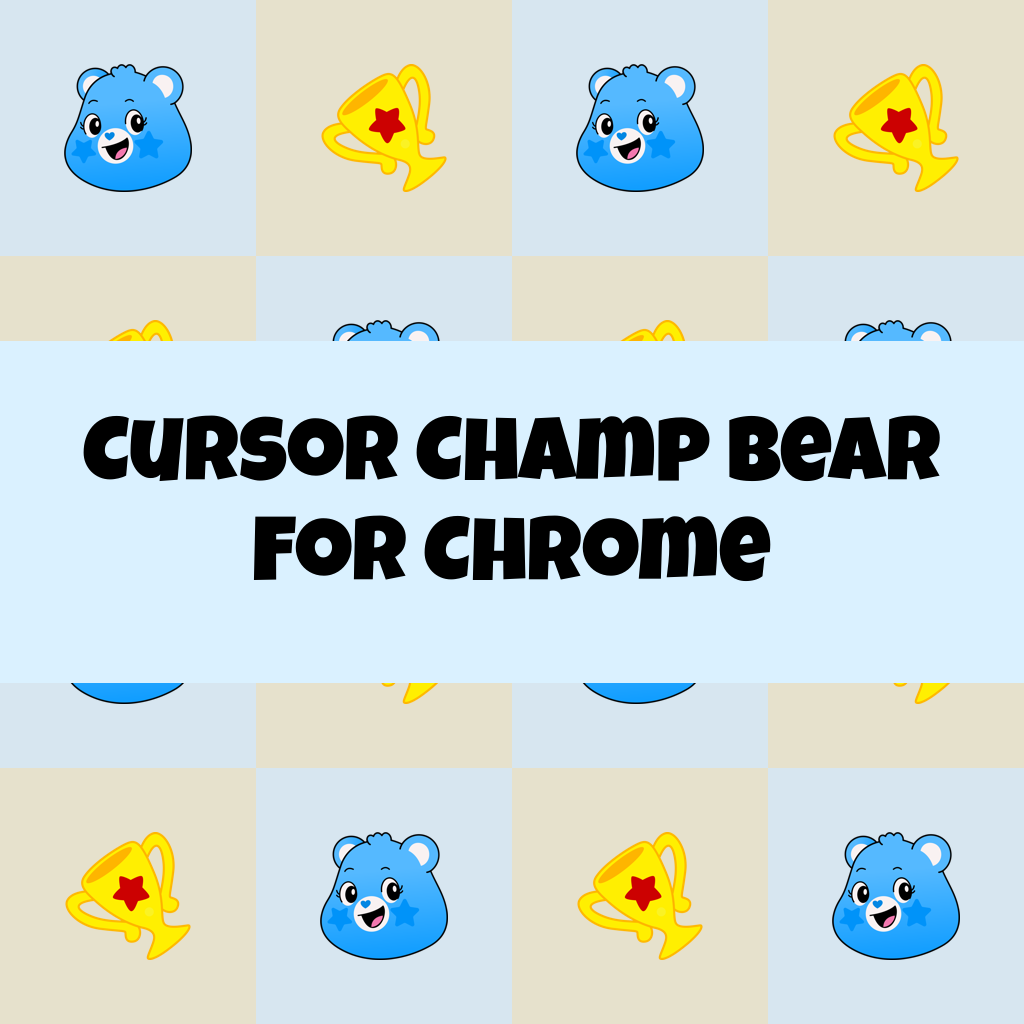 Cursor Champ Bear For Chrome